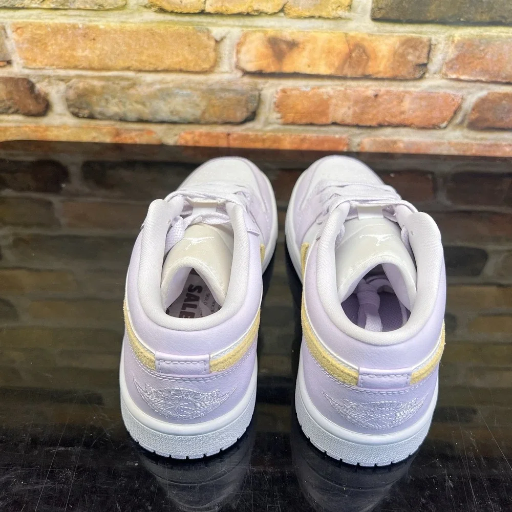 Women's Size 6 - Nike Air Jordan 1 Low Casual Shoe Grape Lemon Wash DC0774-501